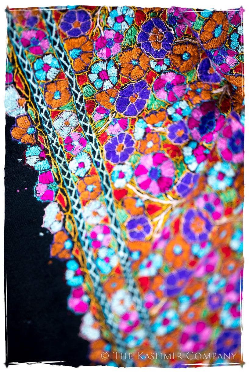 Millau Papier Mâché Fleurs La Rive Gauche Shawl