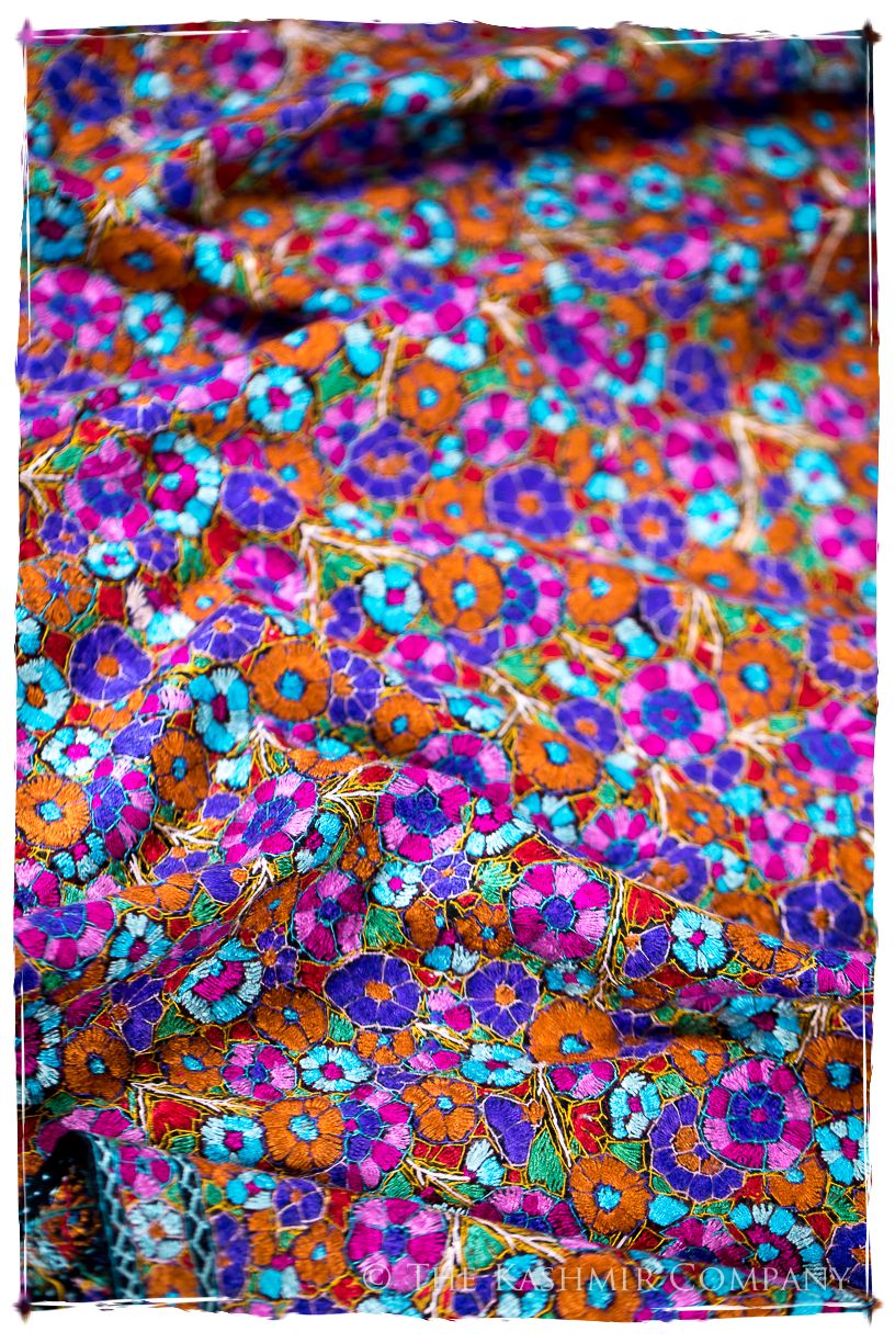Millau Papier Mâché Fleurs La Rive Gauche Shawl