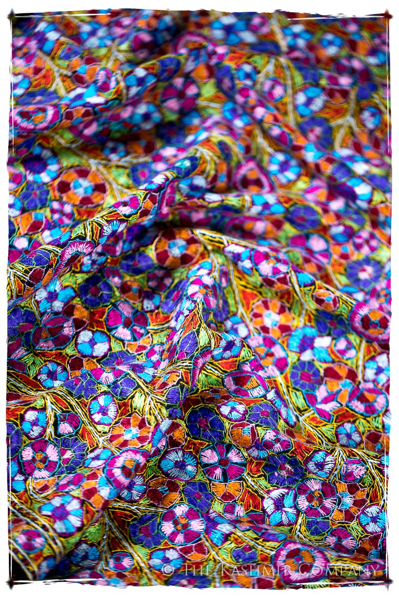 Blagnac Papier Mâché Fleurs La Rive Gauche Shawl