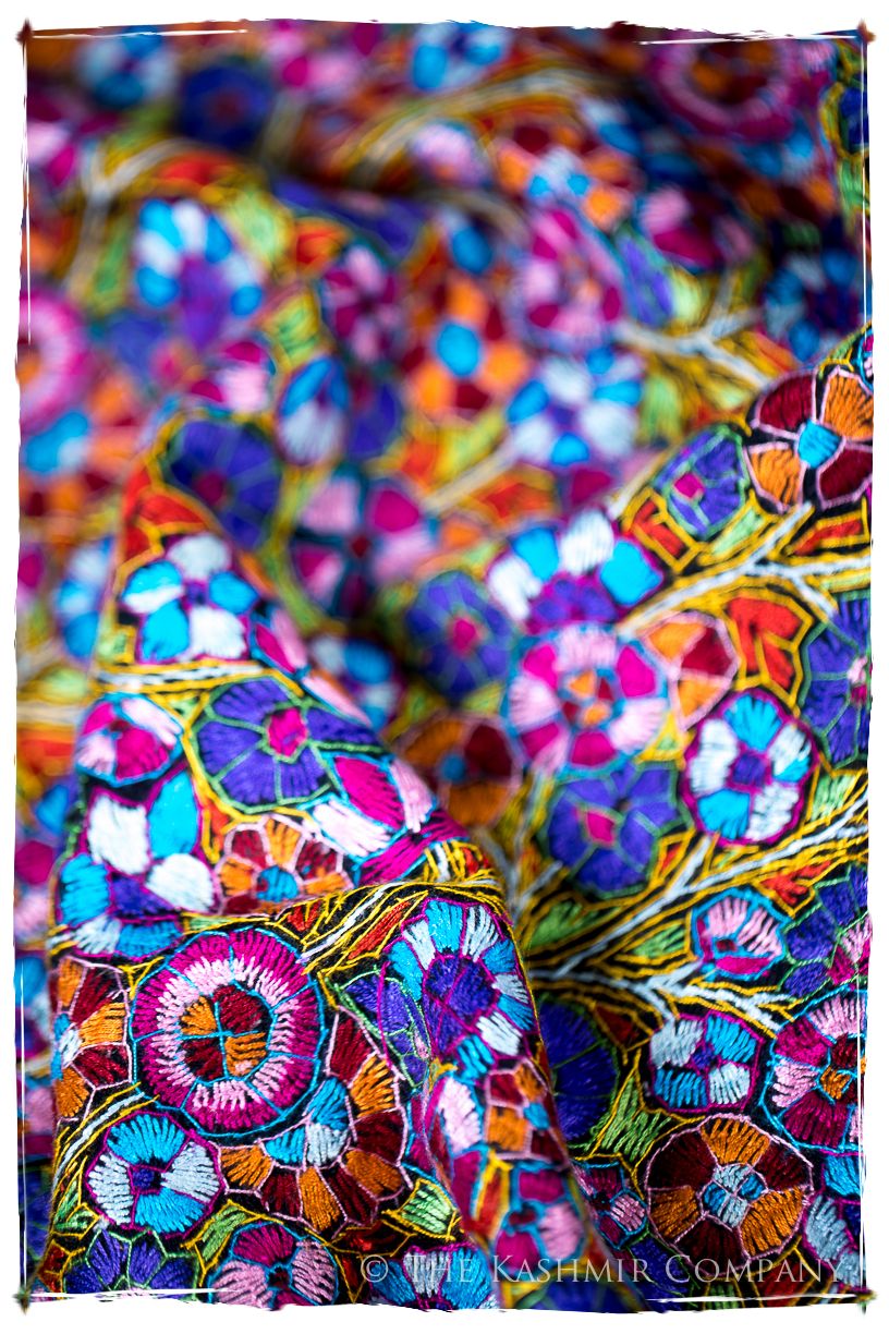 Blagnac Papier Mâché Fleurs La Rive Gauche Shawl