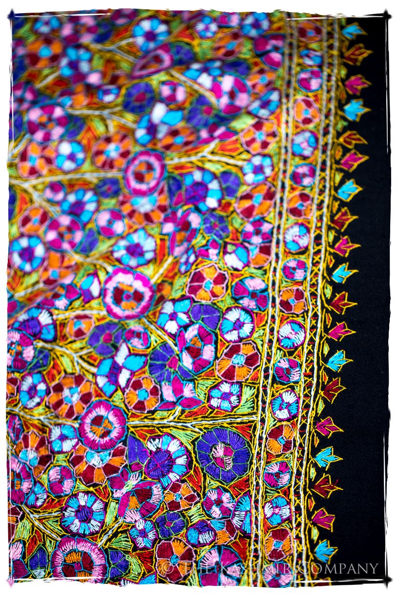 Blagnac Papier Mâché Fleurs La Rive Gauche Shawl