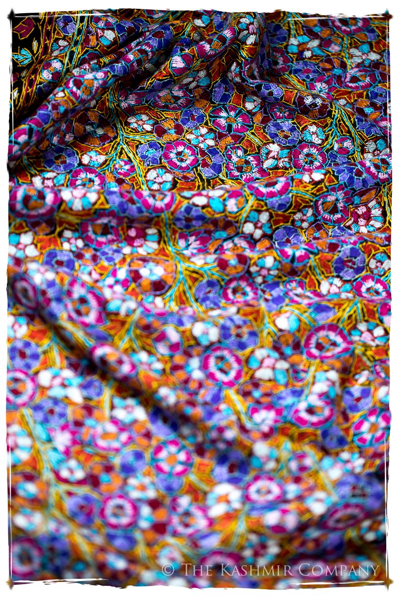 Béthune Papier Mâché Fleurs La Rive Gauche Shawl
