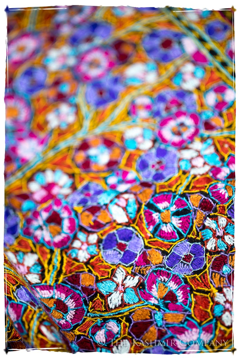 Béthune Papier Mâché Fleurs La Rive Gauche Shawl