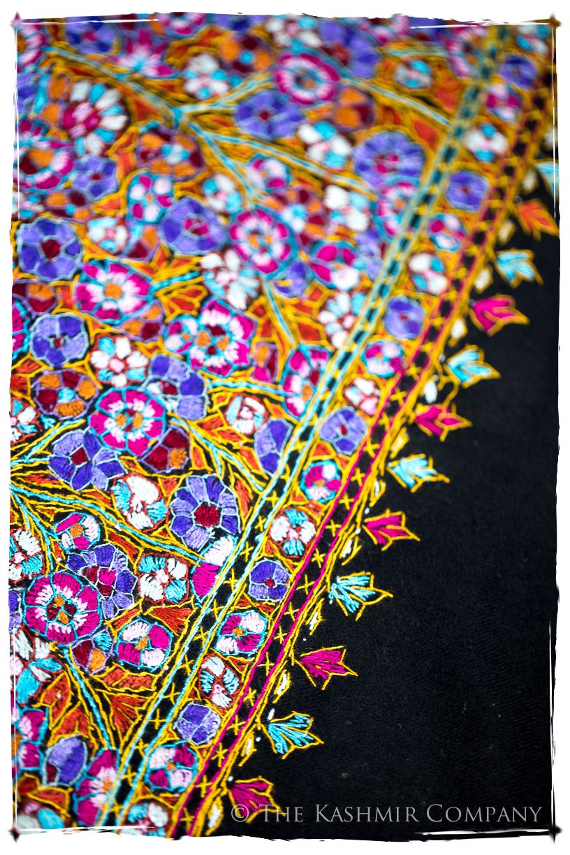 Béthune Papier Mâché Fleurs La Rive Gauche Shawl