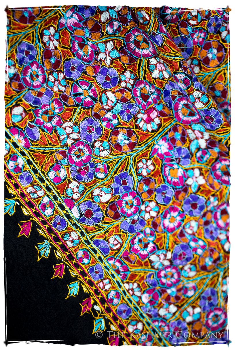 Béthune Papier Mâché Fleurs La Rive Gauche Shawl