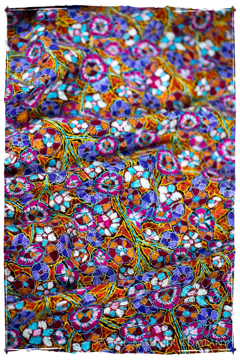 Béthune Papier Mâché Fleurs La Rive Gauche Shawl