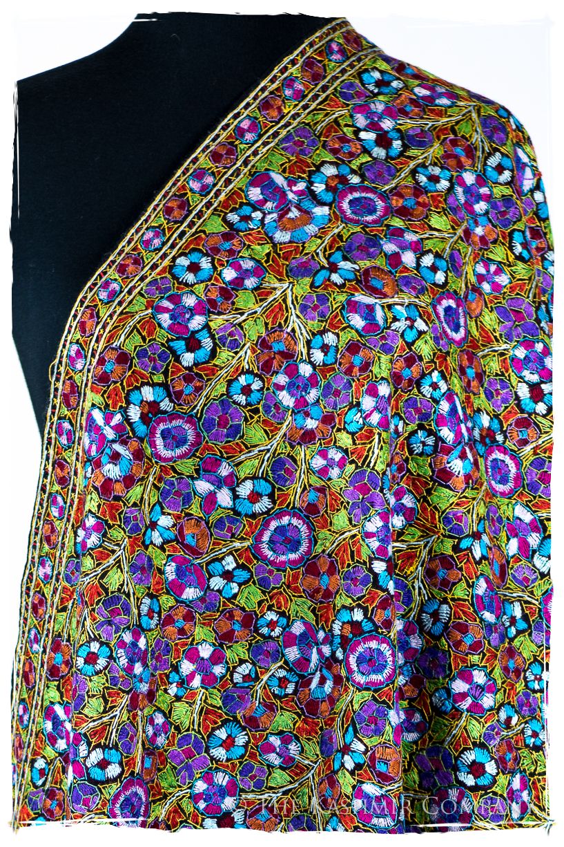 Montfermeil Papier Mâché Fleurs La Rive Gauche Shawl