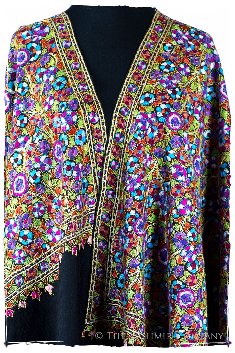 Montfermeil Papier Mâché Fleurs La Rive Gauche Shawl