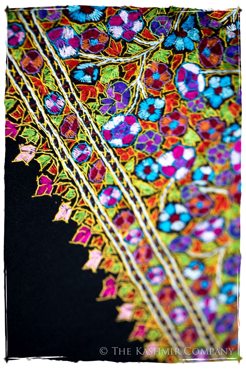 Montfermeil Papier Mâché Fleurs La Rive Gauche Shawl