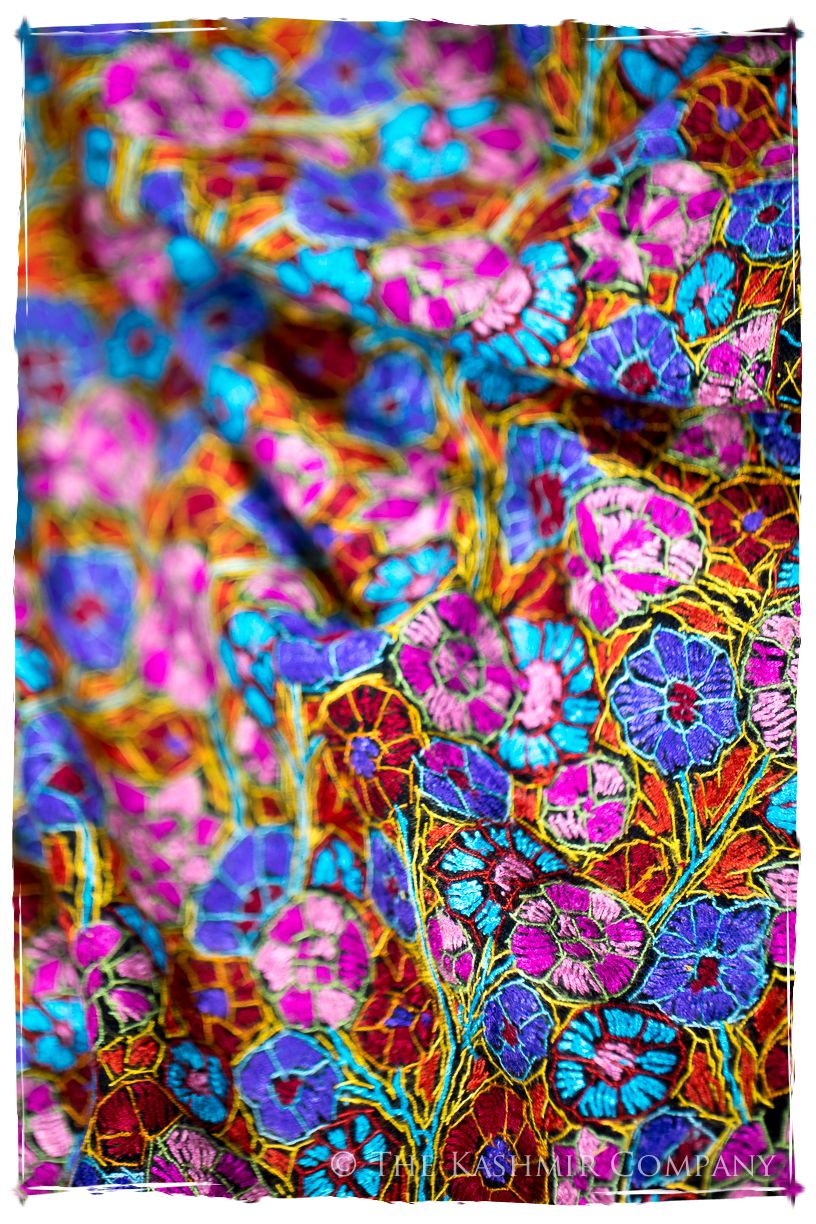 Vallauris Papier Mâché Fleurs La Rive Gauche Shawl