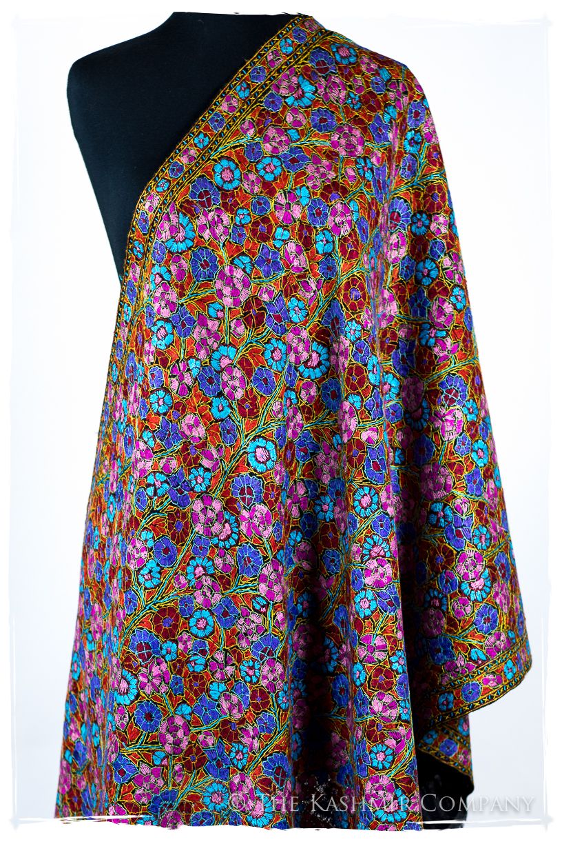 Vallauris Papier Mâché Fleurs La Rive Gauche Shawl