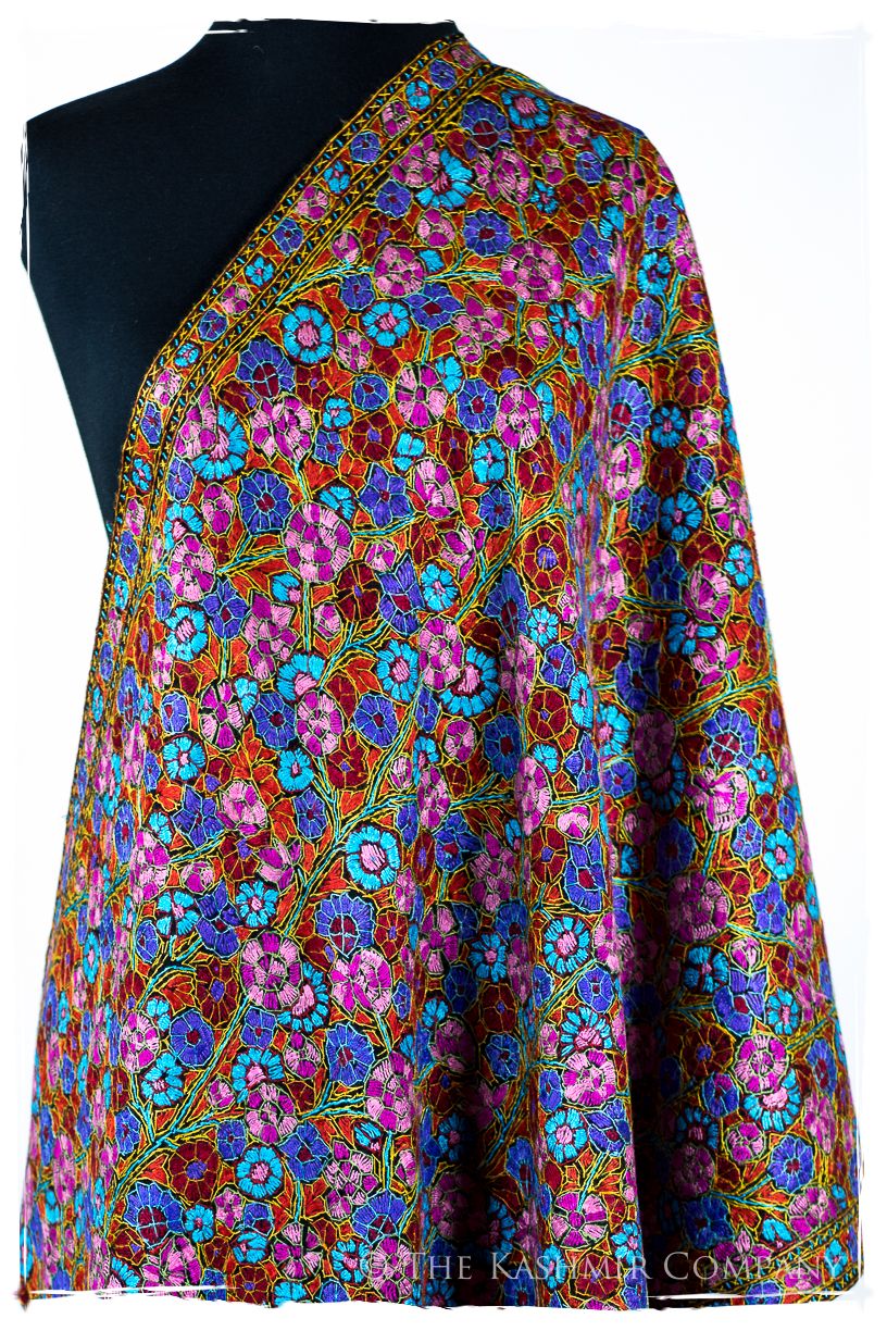 Vallauris Papier Mâché Fleurs La Rive Gauche Shawl