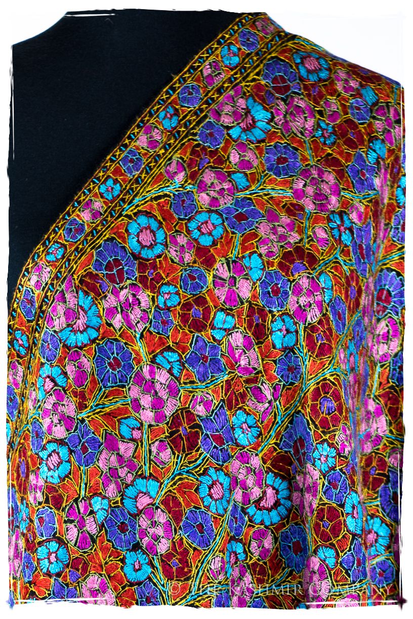 Vallauris Papier Mâché Fleurs La Rive Gauche Shawl