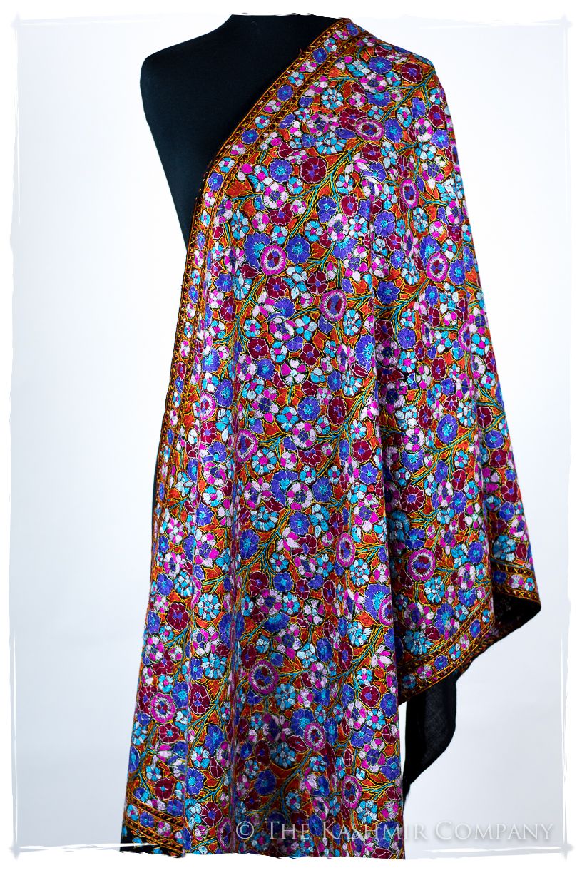 Aurillac Papier Mâché Fleurs La Rive Gauche Shawl