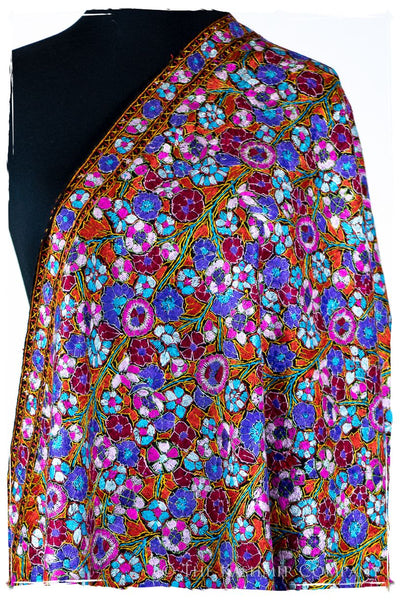 Aurillac Papier Mâché Fleurs La Rive Gauche Shawl