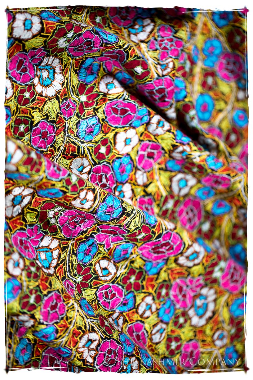 Sannois Papier Mâché Fleurs La Rive Gauche Shawl