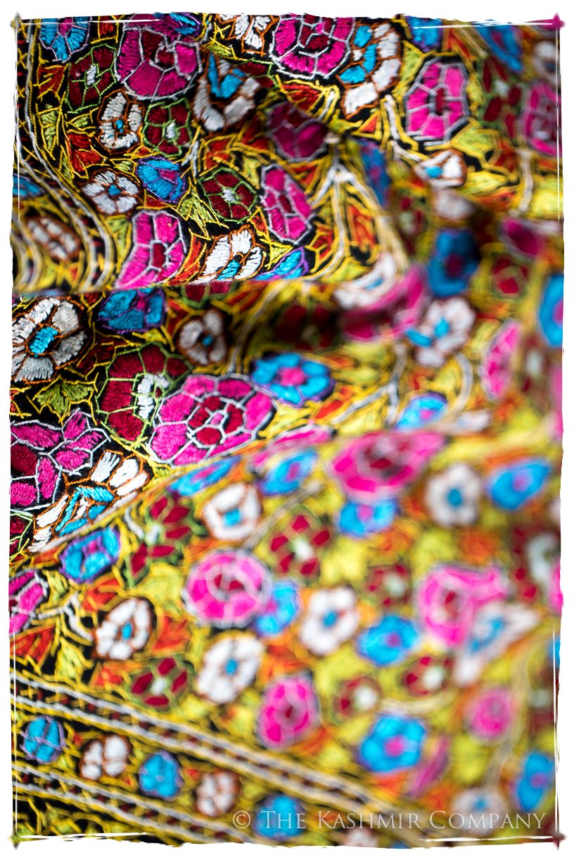 Sannois Papier Mâché Fleurs La Rive Gauche Shawl