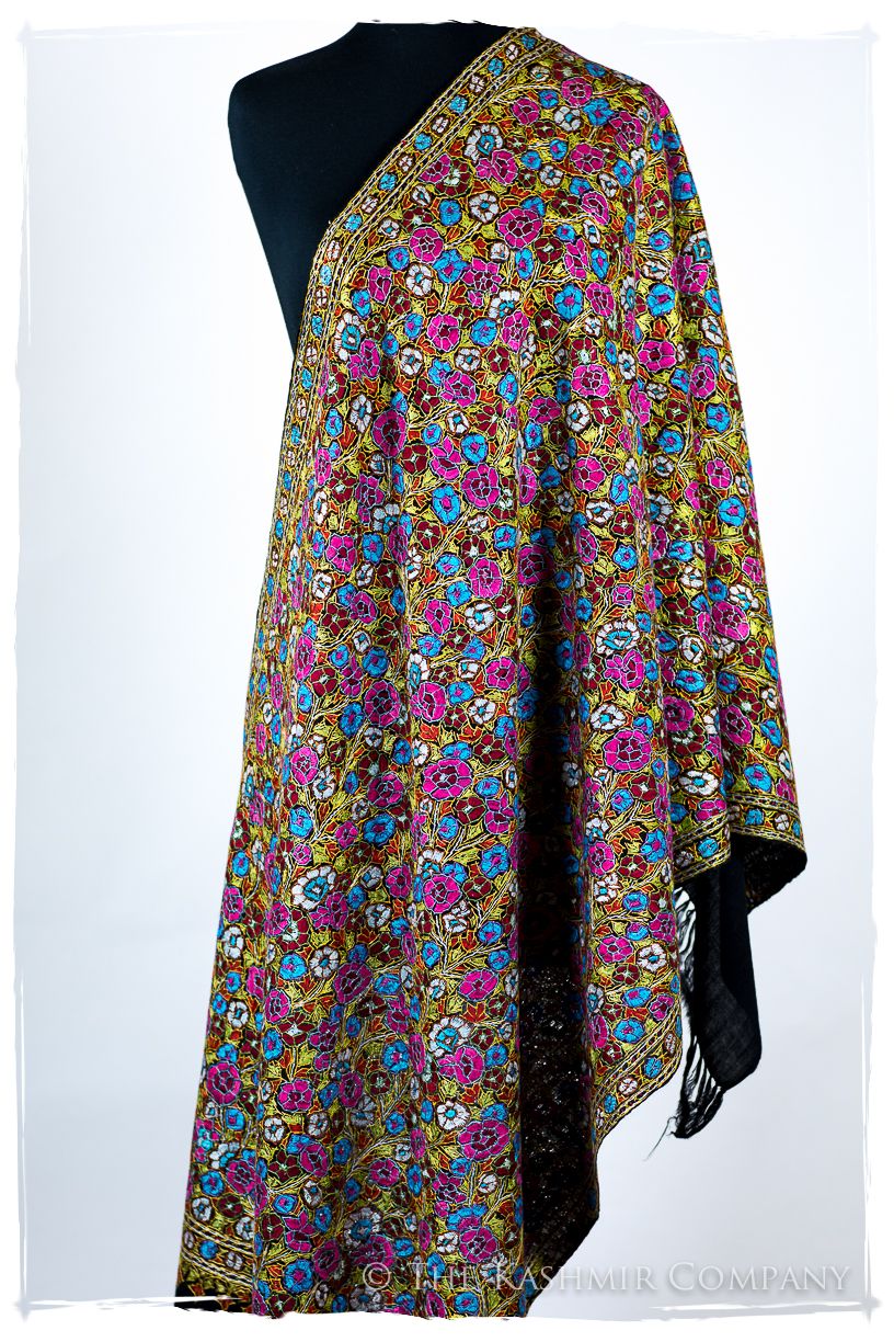 Sannois Papier Mâché Fleurs La Rive Gauche Shawl