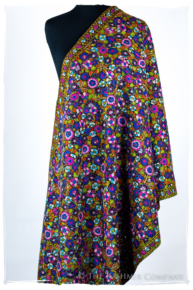 Fresnes Papier Mâché Fleurs La Rive Gauche Shawl