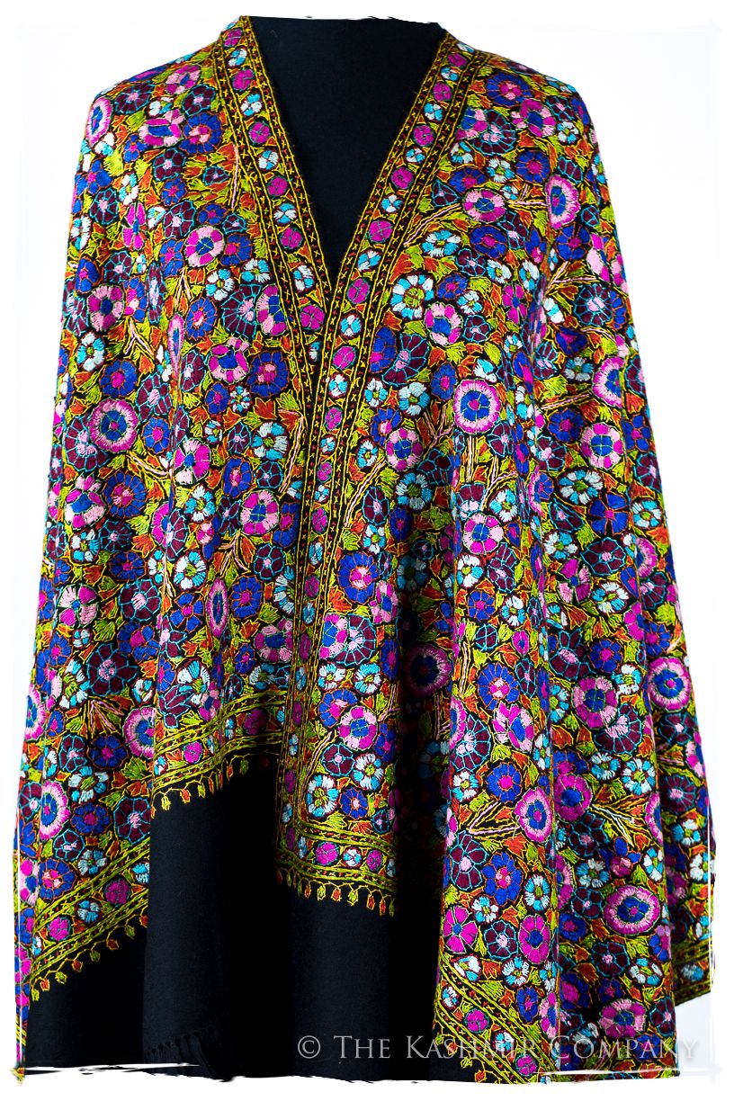 Fresnes Papier Mâché Fleurs La Rive Gauche Shawl