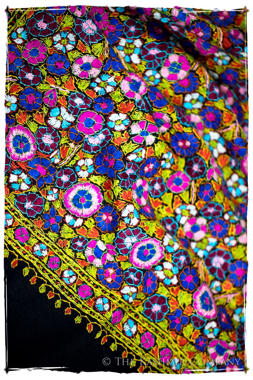 Fresnes Papier Mâché Fleurs La Rive Gauche Shawl