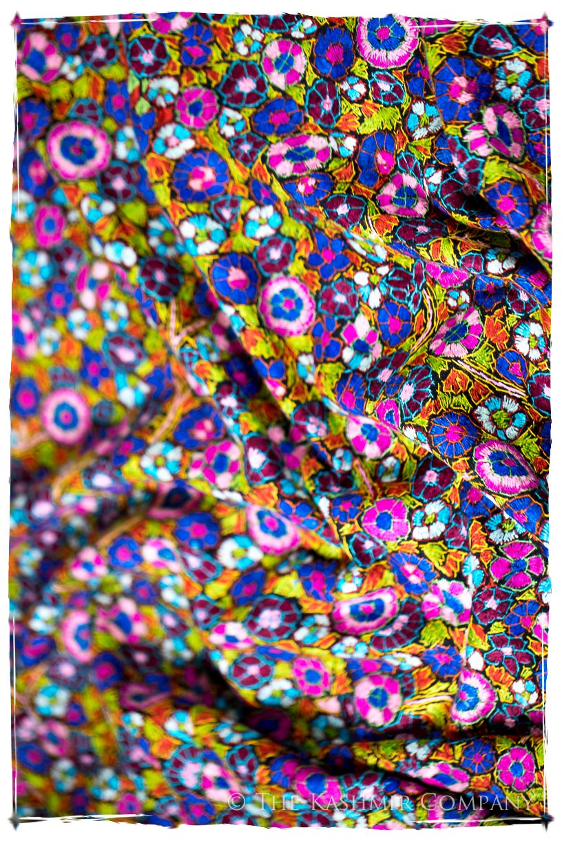 Fresnes Papier Mâché Fleurs La Rive Gauche Shawl