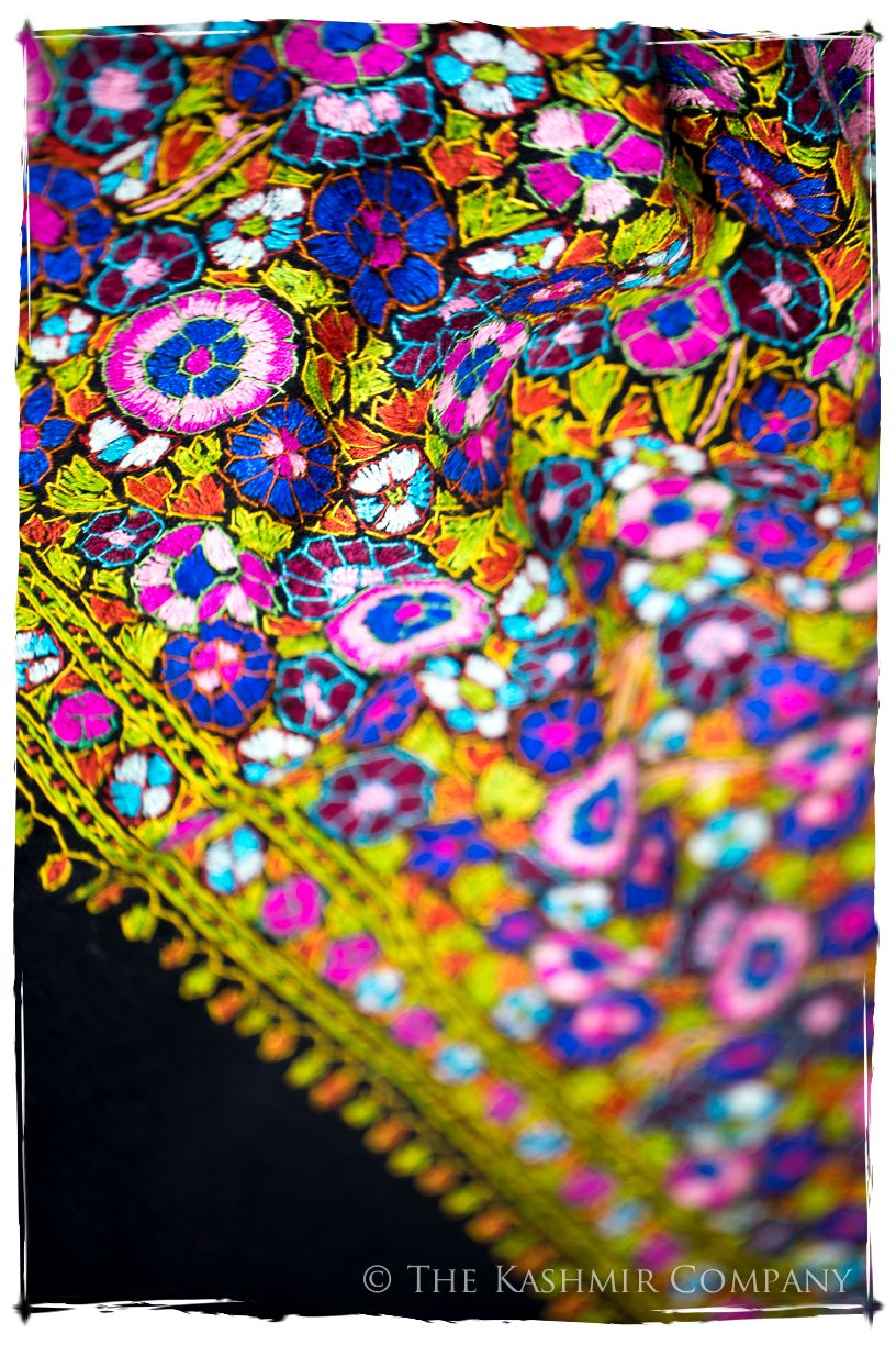 Fresnes Papier Mâché Fleurs La Rive Gauche Shawl