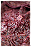 The Kaleidoscope Bordeaux Moondance - Grand Pashmina Shawl