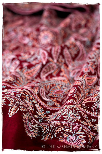 The Kaleidoscope Bordeaux Moondance - Grand Pashmina Shawl