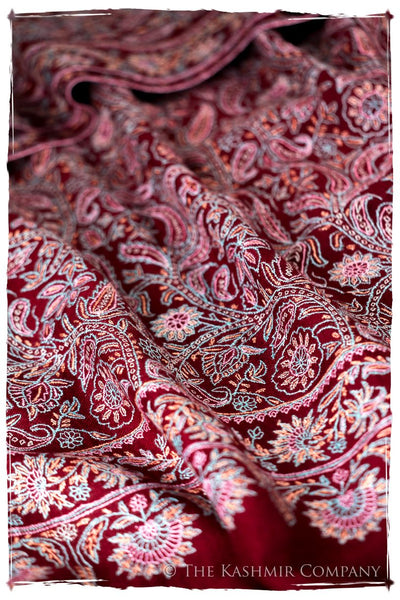 The Kaleidoscope Bordeaux Moondance - Grand Pashmina Shawl