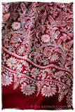 The Kaleidoscope Bordeaux Moondance - Grand Pashmina Shawl