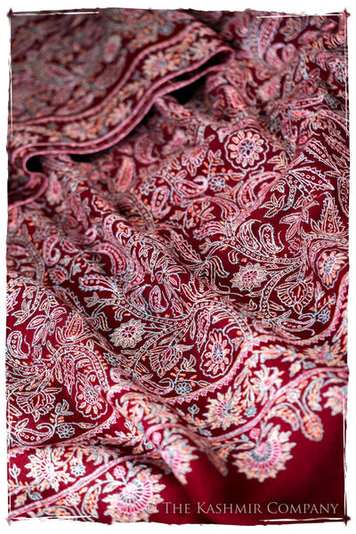 The Kaleidoscope Bordeaux Moondance - Grand Pashmina Shawl