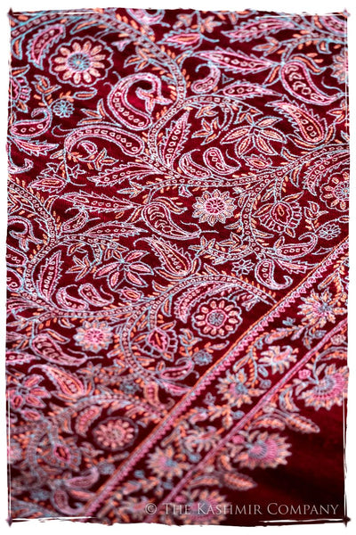 The Kaleidoscope Bordeaux Moondance - Grand Pashmina Shawl