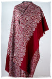 The Kaleidoscope Bordeaux Moondance - Grand Pashmina Shawl