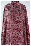 The Kaleidoscope Bordeaux Moondance - Grand Pashmina Shawl