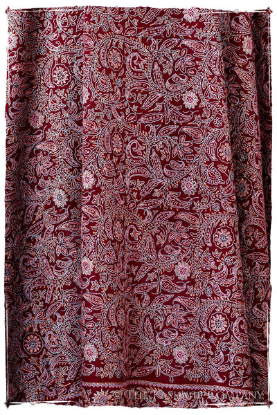 The Kaleidoscope Bordeaux Moondance - Grand Pashmina Shawl