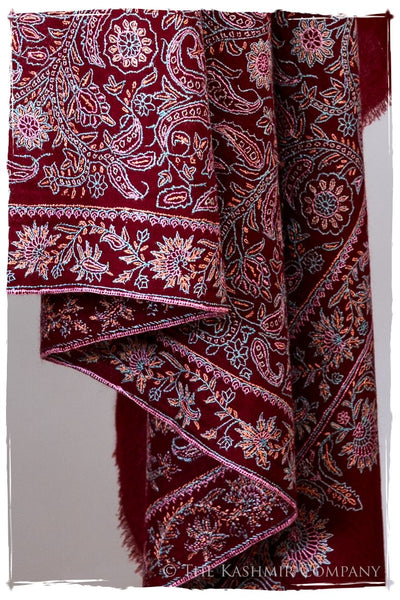 The Kaleidoscope Bordeaux Moondance - Grand Pashmina Shawl