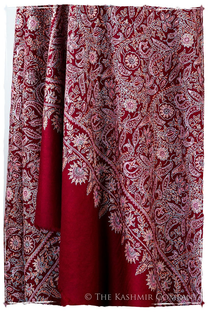 The Kaleidoscope Bordeaux Moondance - Grand Pashmina Shawl — Seasons by ...