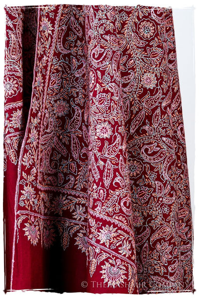 The Kaleidoscope Bordeaux Moondance - Grand Pashmina Shawl