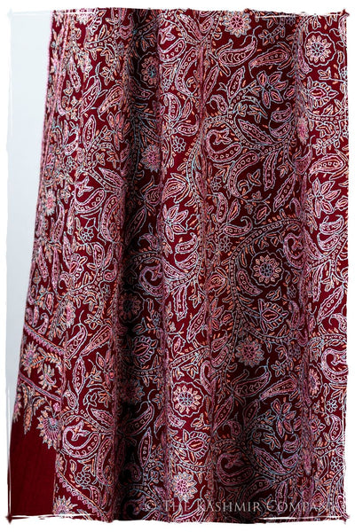 The Kaleidoscope Bordeaux Moondance - Grand Pashmina Shawl