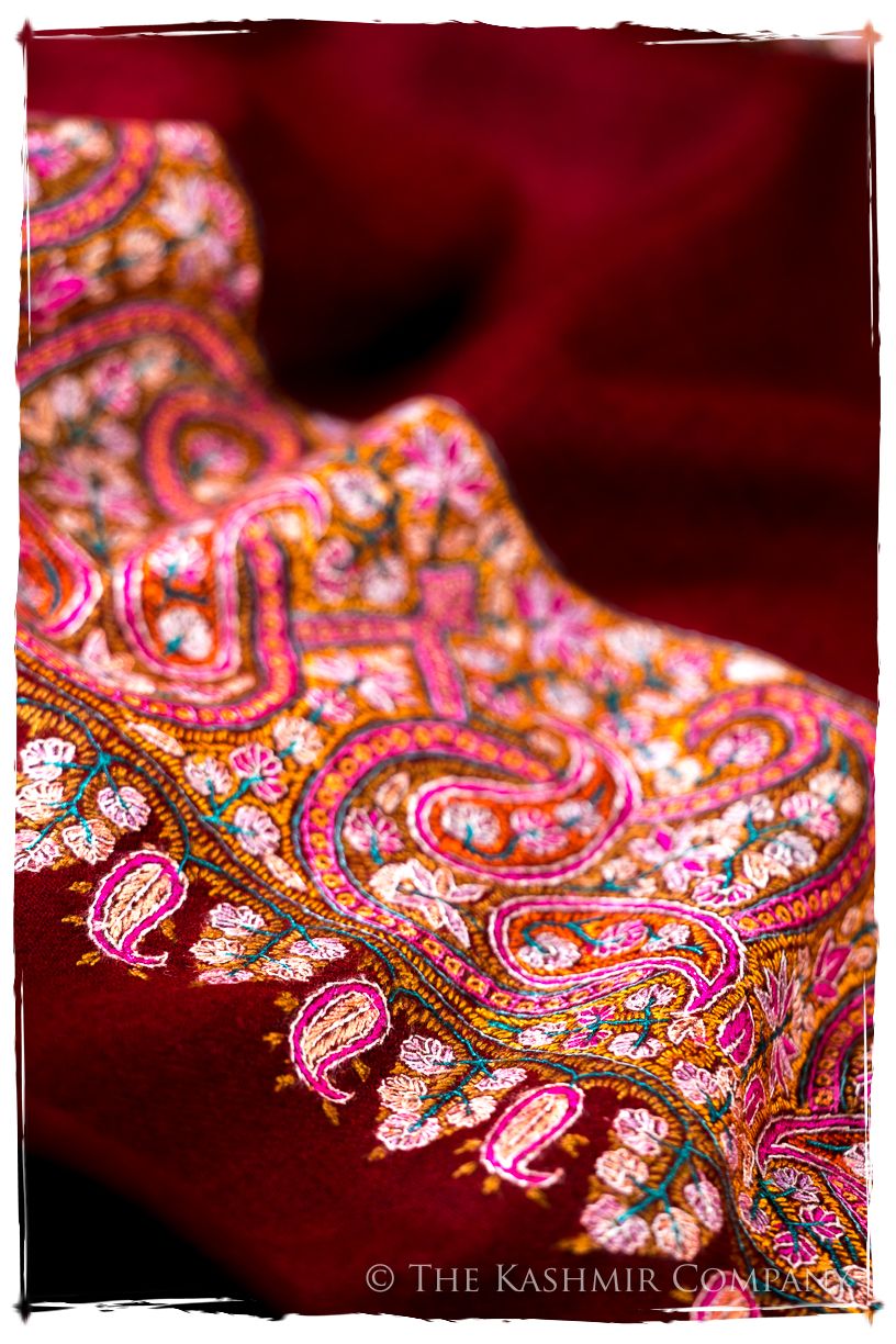 The Bordeaux Empress - Grand Pashmina Shawl