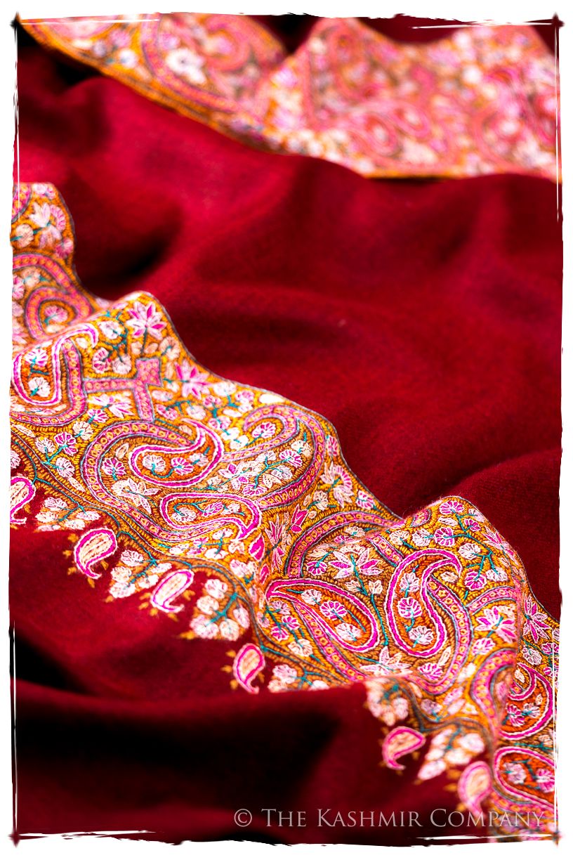 The Bordeaux Empress - Grand Pashmina Shawl