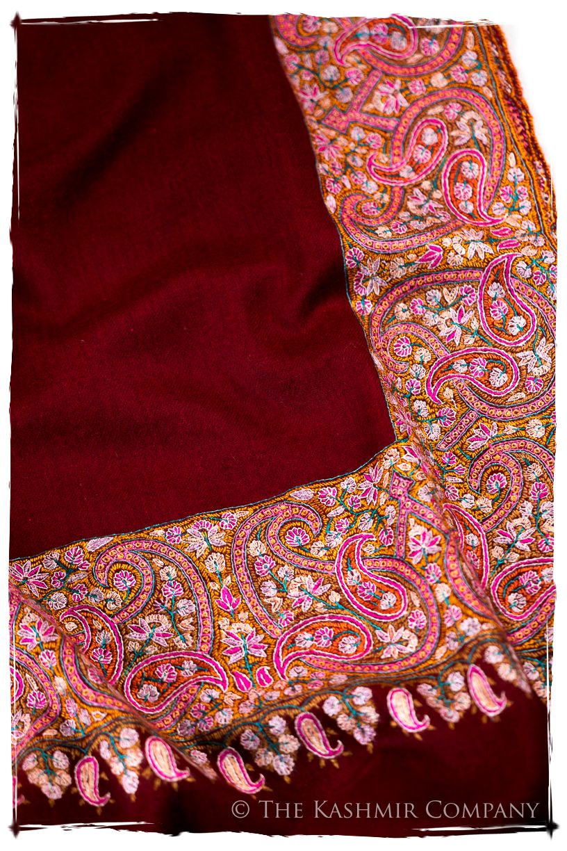 The Bordeaux Empress - Grand Pashmina Shawl