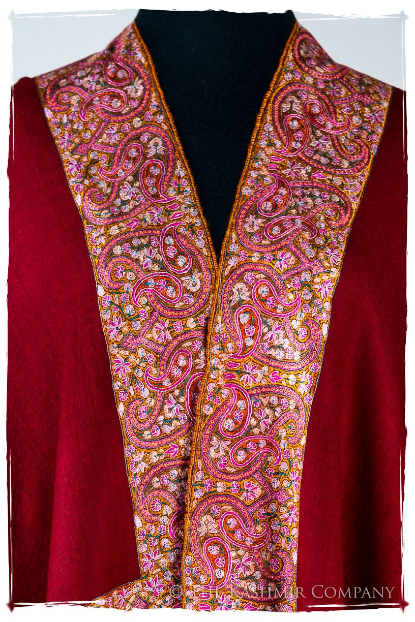 The Bordeaux Empress - Grand Pashmina Shawl