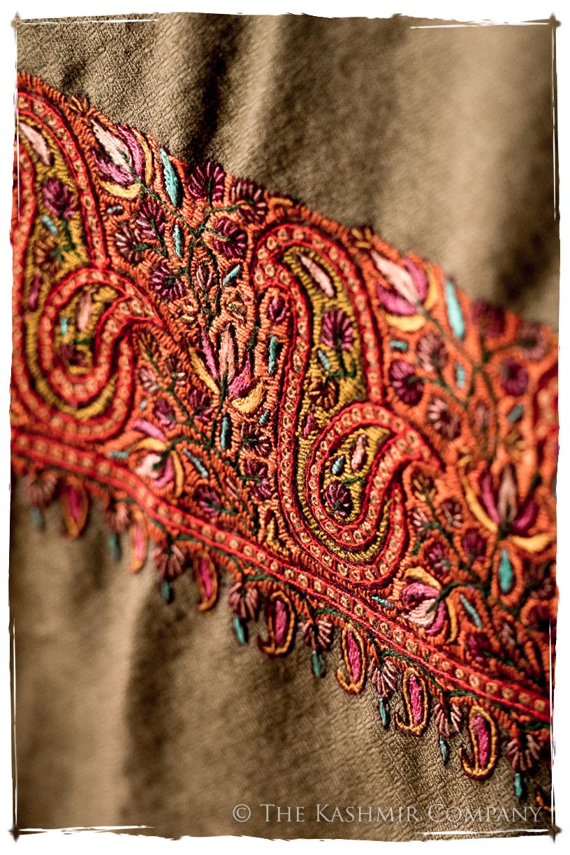 The Moroccan Dunes Frontière - Grand Pashmina Shawl