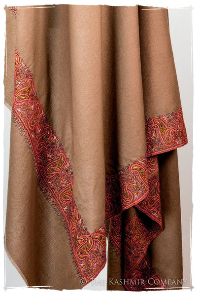 The Moroccan Dunes Frontière - Grand Pashmina Shawl