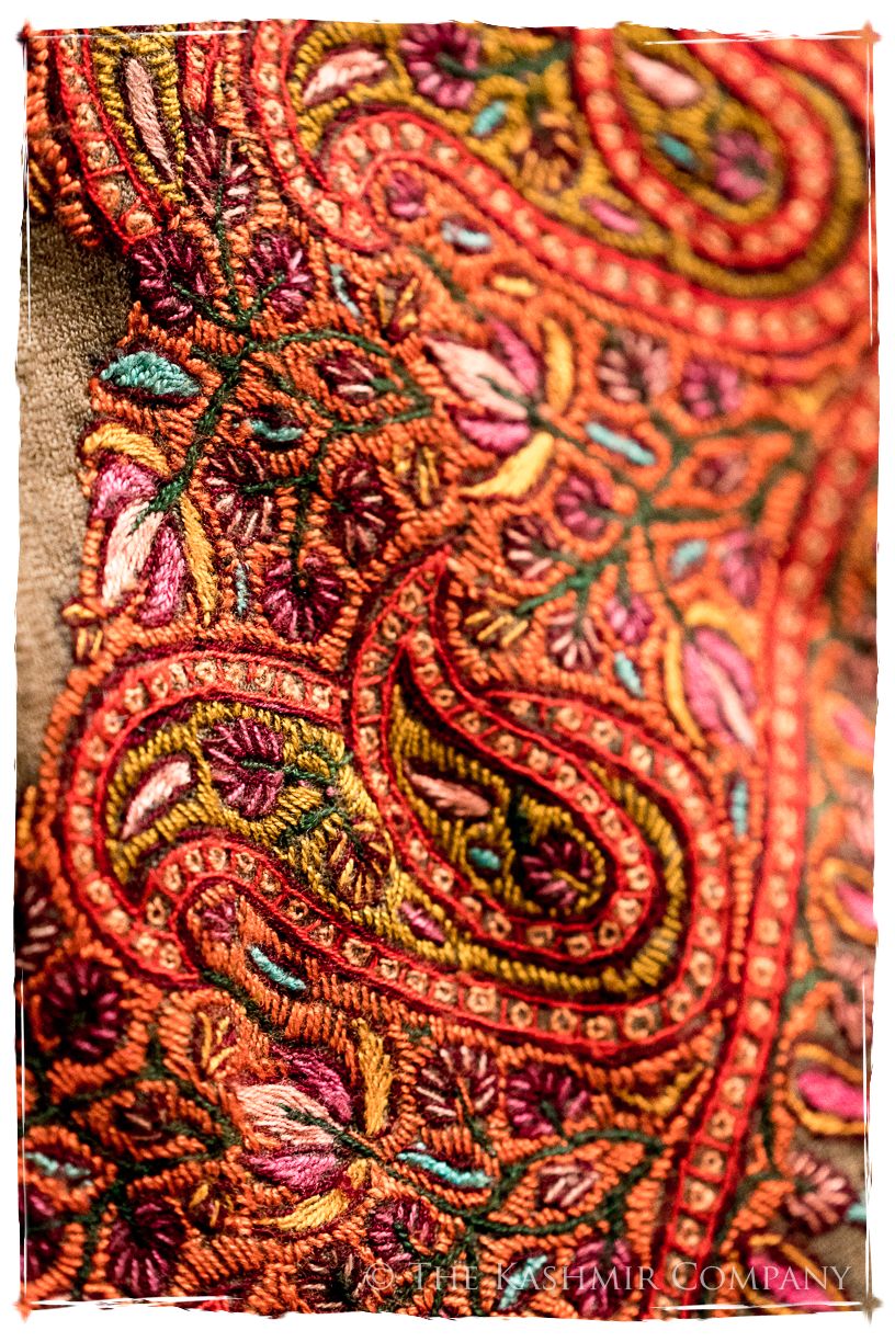 The Moroccan Dunes Frontière - Grand Pashmina Shawl