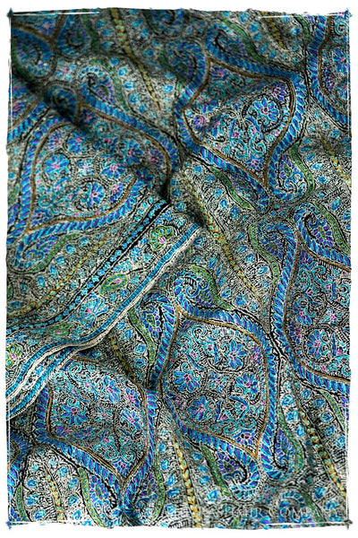 The Bléu Reflection - Grand Pashmina Shawl