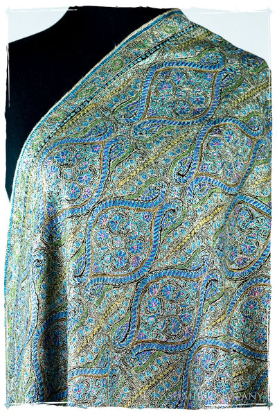 The Bléu Reflection - Grand Pashmina Shawl