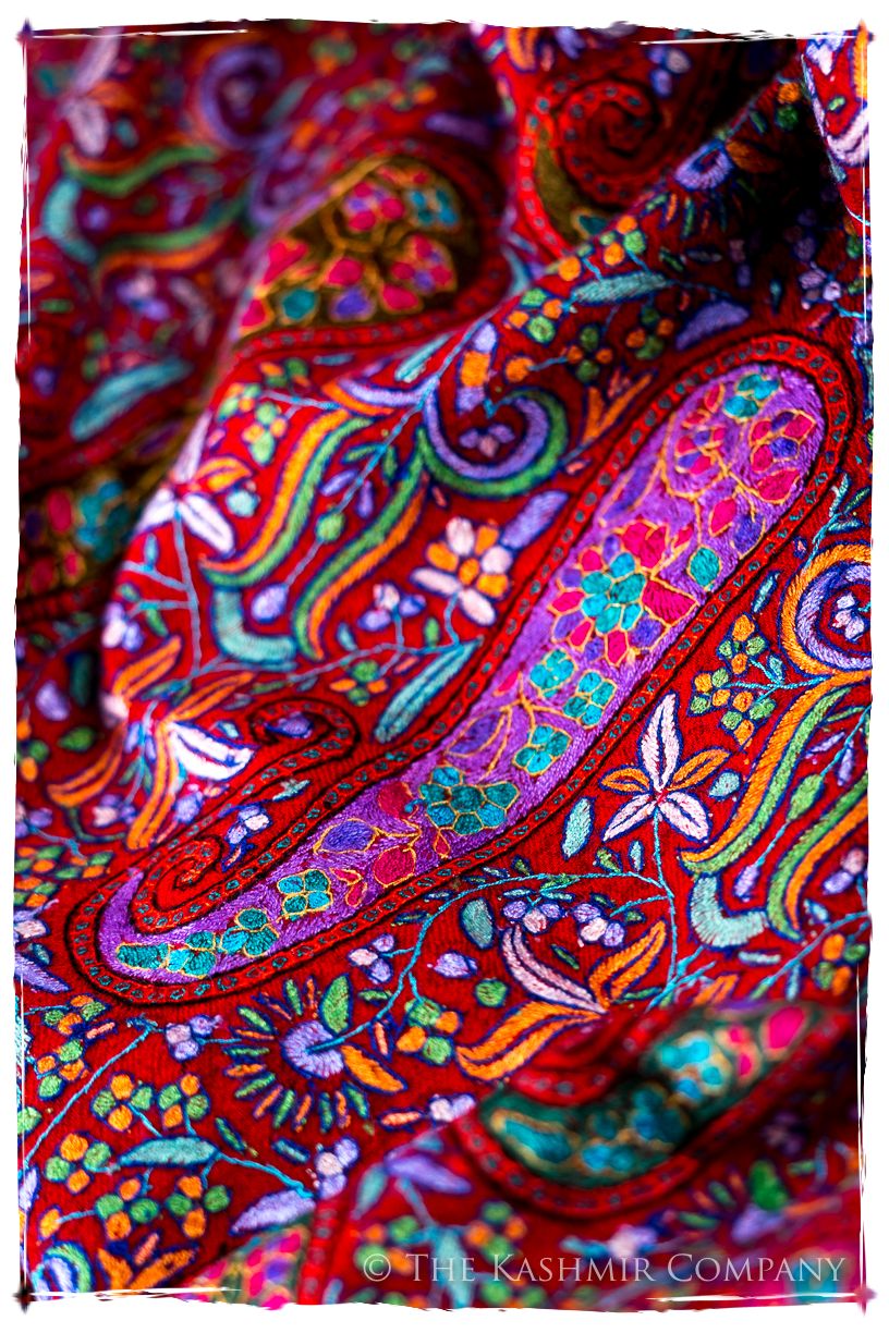 Le Rougé Paisley - Grand Pashmina Shawl